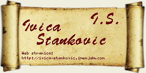 Ivica Stanković vizit kartica